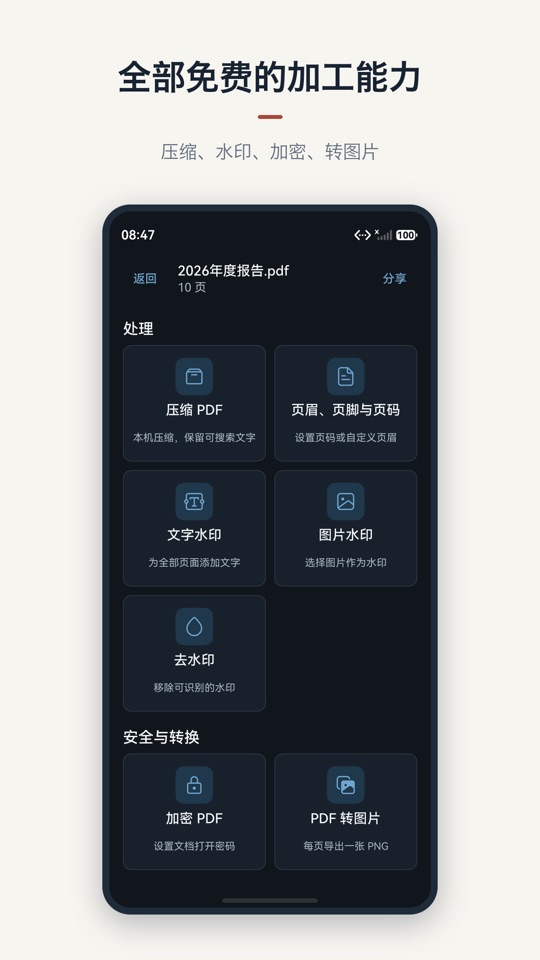 页匠 PDF 文档处理